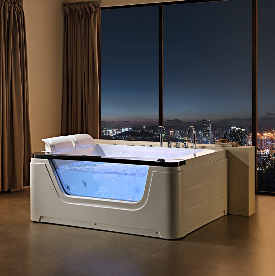 Luxury Multi Temperature Hot Tub & Whirlpool Spa Bath Tub |  Acrylic Multi User Massage Bathtub