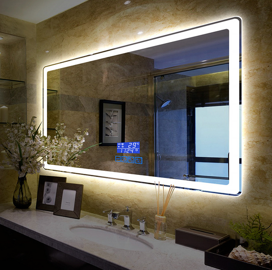 Intelligent LED Bathroom Mirror | Bluetooth & Touch-Control With Defogging Technology