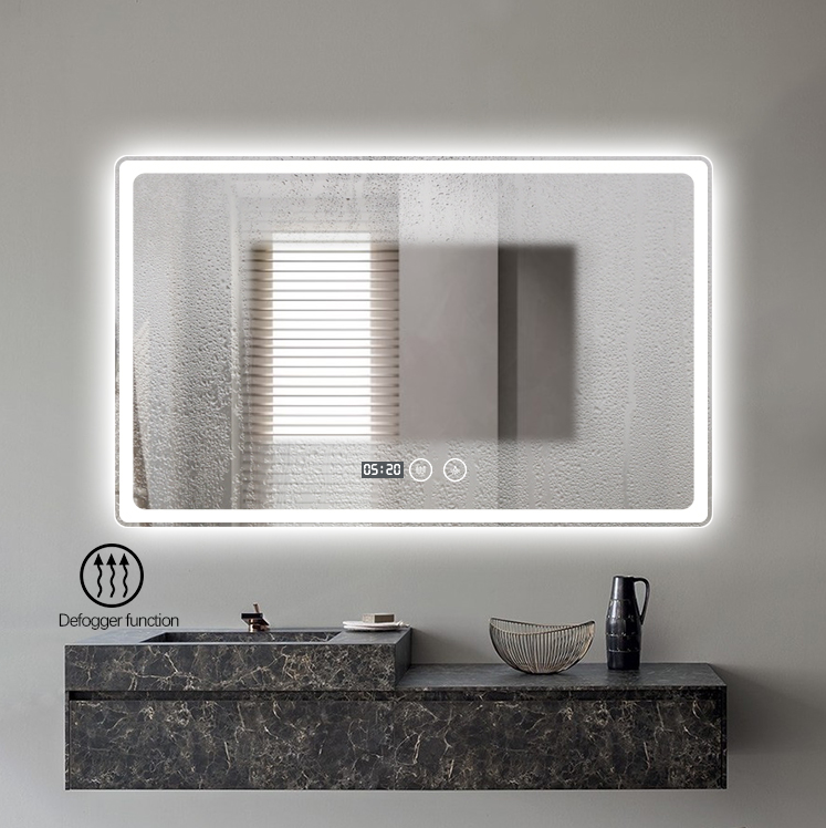 Intelligent LED Bathroom Mirror | Bluetooth & Touch-Control With Defogging Technology