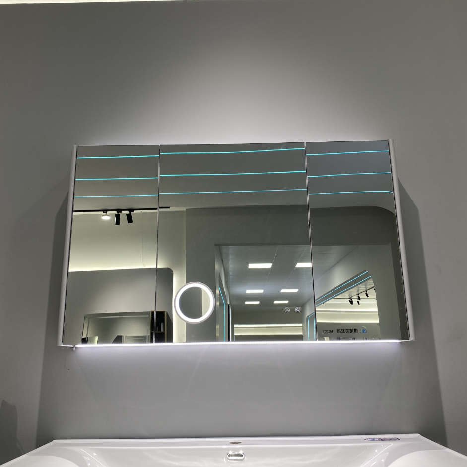 Luxury Modern 120cm Vanity with Ceramic Basin Sink and LED Defogger Mirror | Bathroom Vanity Set