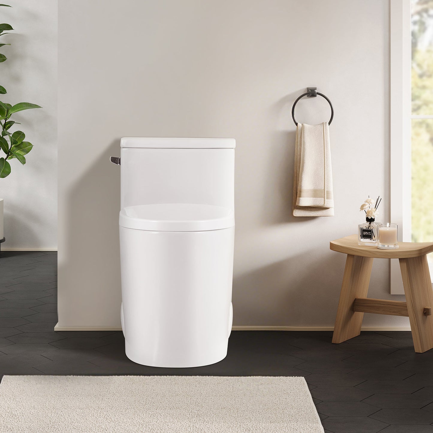 Braila Side-Flush Elongated One-Piece Toilet with ADA Chair Height