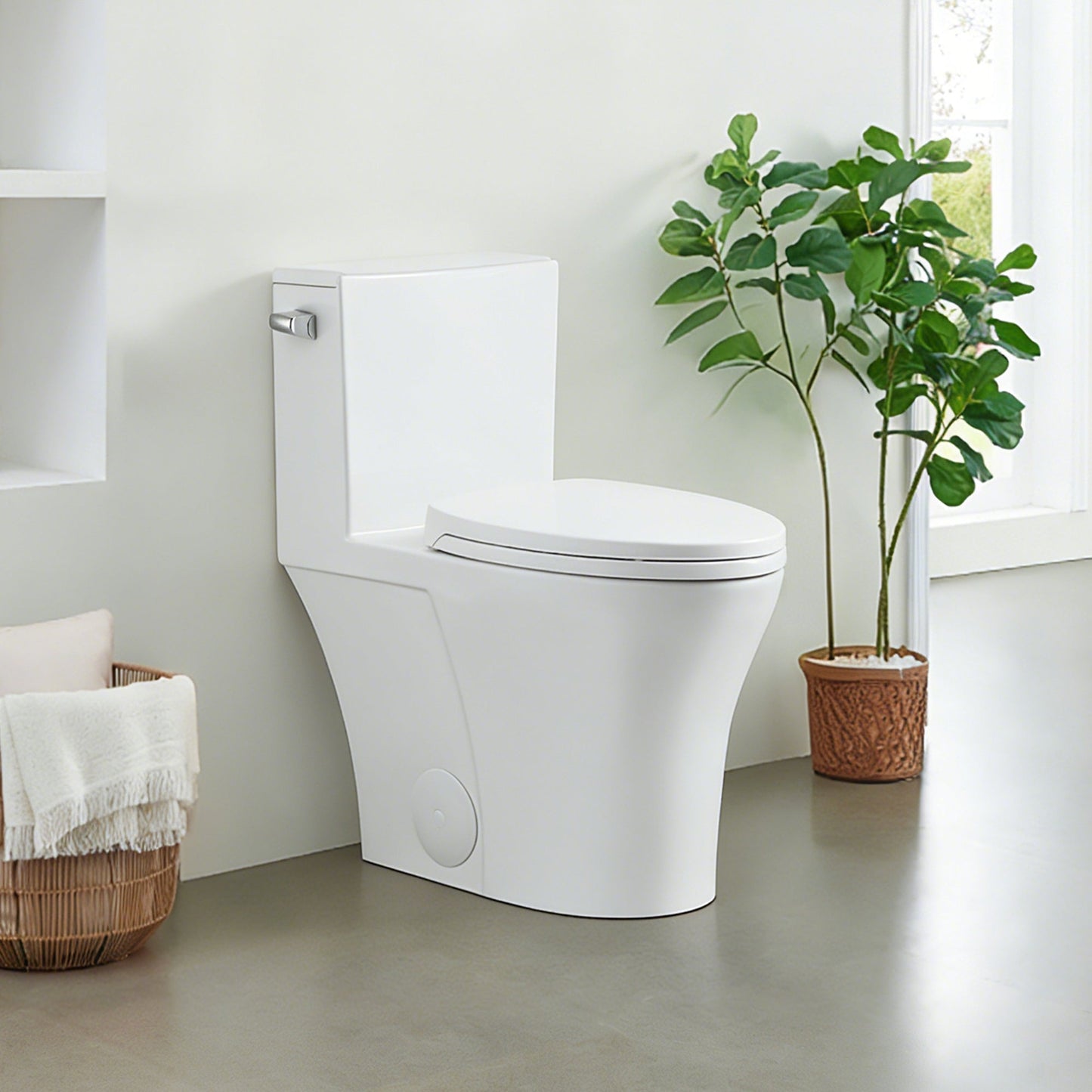 Soroca Side-Flush Elongated One-Piece Toilet with ADA Chair Height