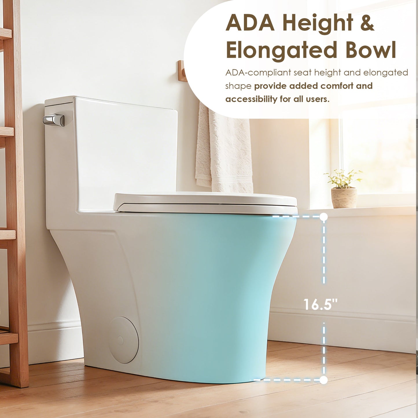Soroca Side-Flush Elongated One-Piece Toilet with ADA Chair Height