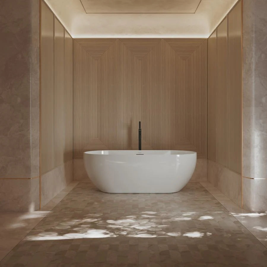 51.2-67.7 Inch MonBlari Acrylic Freestanding Bathtub