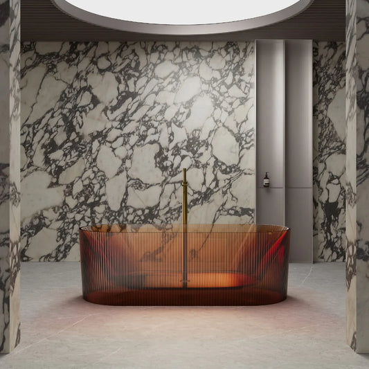66.9 Inch MonBlari MIRAGE Resin | Freestanding Bathtub