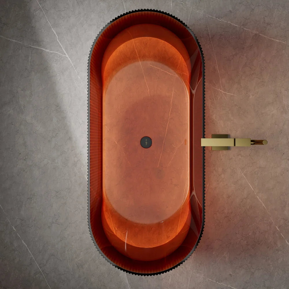 66.9 Inch MonBlari MIRAGE Resin | Freestanding Bathtub